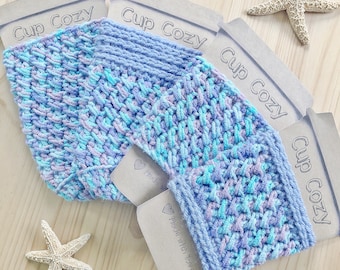 The Sea Star Signature Cup Cozy PDF Pattern Includes 4 Variations!