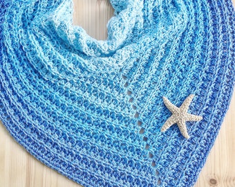 The Sea Star Sienna Shawl PDF Pattern Triangle Shawl/Scarf