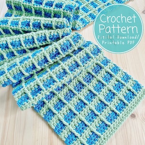The Sea Star Canopy Scarf PDF Pattern/Digital Download Also includes Canopy Washcloth Instructions