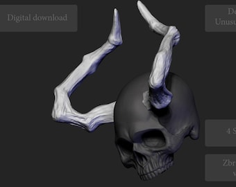STL model of Demon horns version 007 for 3D printing