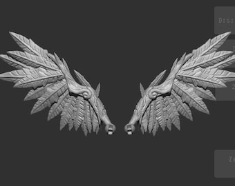 STL model Angel Wings for BJD doll