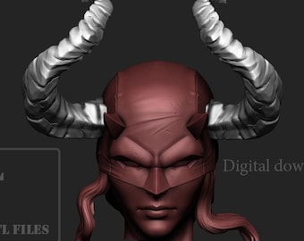 STL model horns v012 for 3D printing