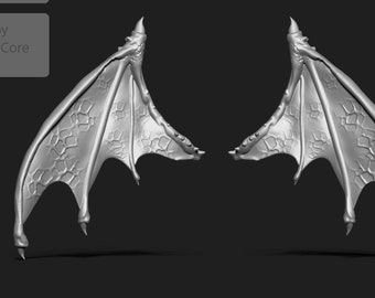 STL Succubus wing for BJD doll