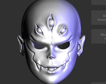 STL Head file BJD doll. Girl with the face of a spider. for 3D printing