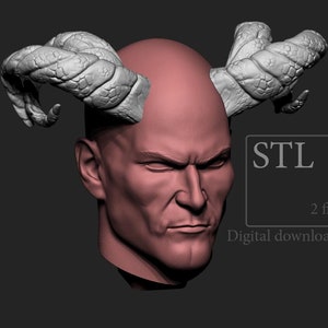 STL model Ram horns ver019 for cosplay 3D printing