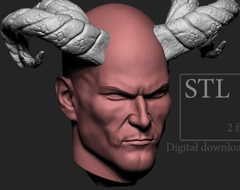 STL model Ram horns ver019 for cosplay 3D printing