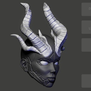 STL Dämonen Hörner für BJD Puppen ver002 für den 3D Druck