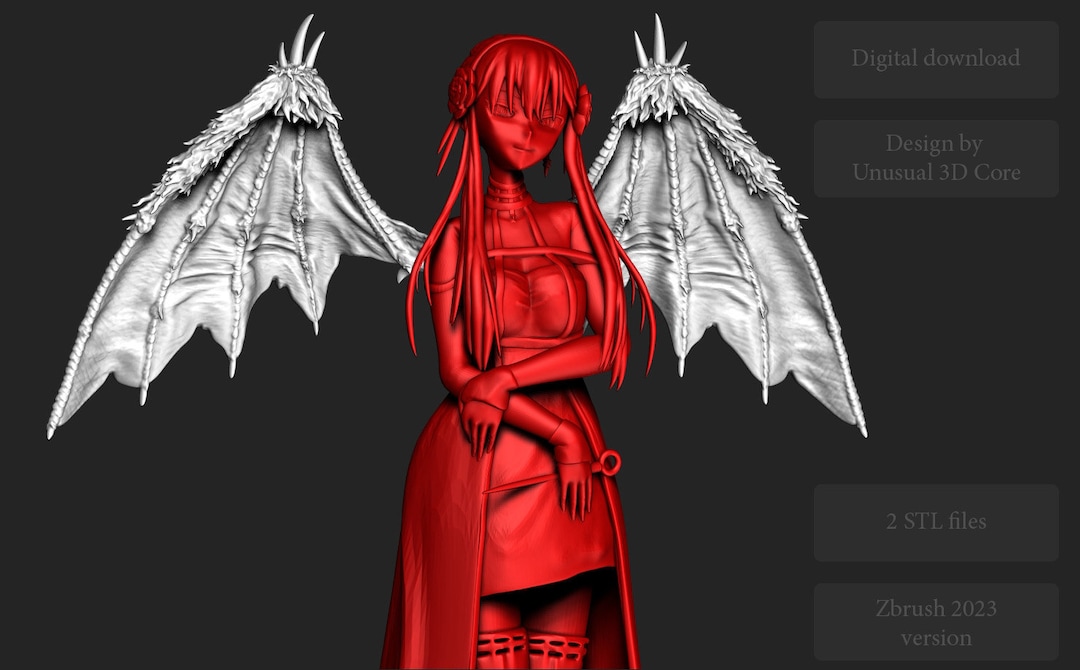 STL Model Dragon Wings for 3D Printing - Etsy