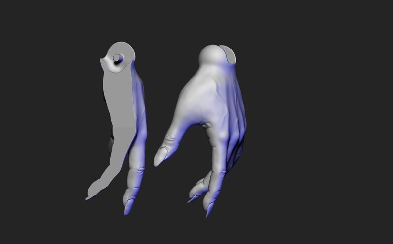 STL Female Hand Palm With Nails for Manicure. BJD Doll 3D Printing - Etsy