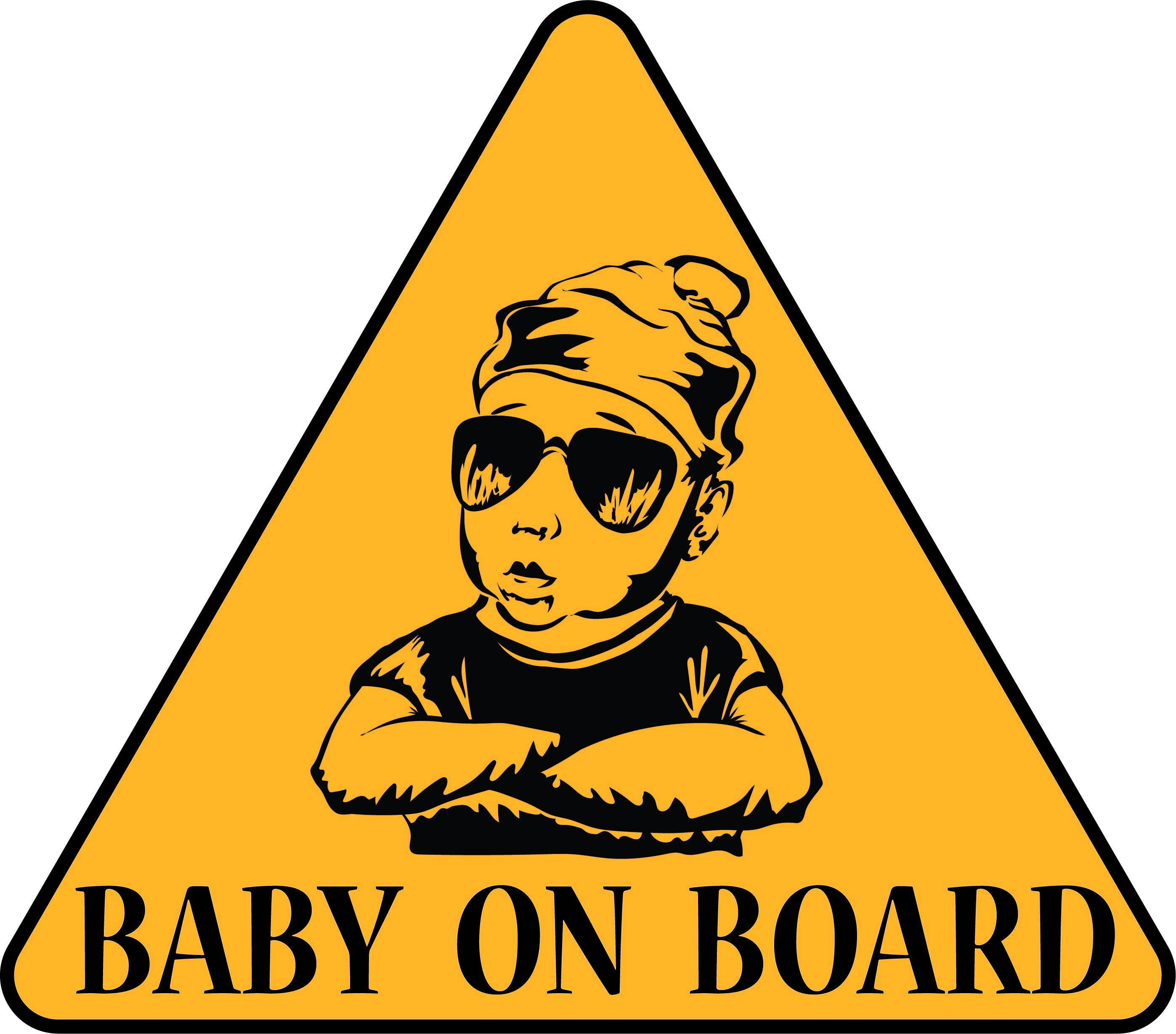 Baby on board vector illustration Digital graphics. svg png Etsy