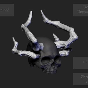 STL Modell der Dämonen Hörner Version 006 für den 3D Druck