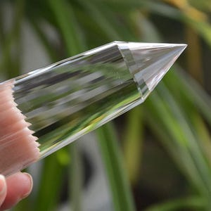 Tibetan Himalayan Quartz Vogel Wand: 36 Sided Crystal Healing Point