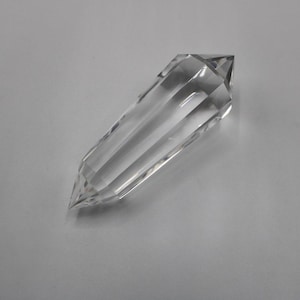 Authentic Vogel Cut Crystal: 11-Faceted Quartz, 3.8&quot;