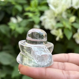 Himalayan Quartz SHIVA Lingam Linga. Hand Carved Water Clear Lemurian Seed Nirvana Ice Crystal. Energy Potency Fertility. Blessed Initiated