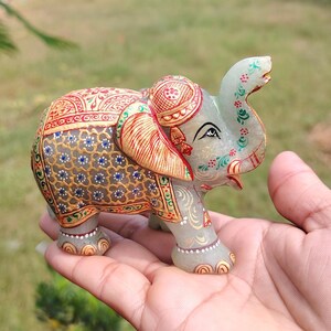 Natural Aventurine Elephant~Christmas Gift~Gemstone Elephant~Elephant Gifts Statue~Home Decor~Gemstone Statues~Crystal Elephant
