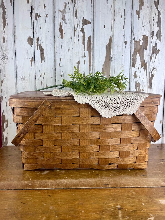 Vintage Picnic Basket Made by Peterboro Basket Co. - Etsy