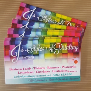 Business Cards | Full Color Glossy | Custom Printed Business Cards | Single or Double-sided Business Cards | Glossy Business Cards