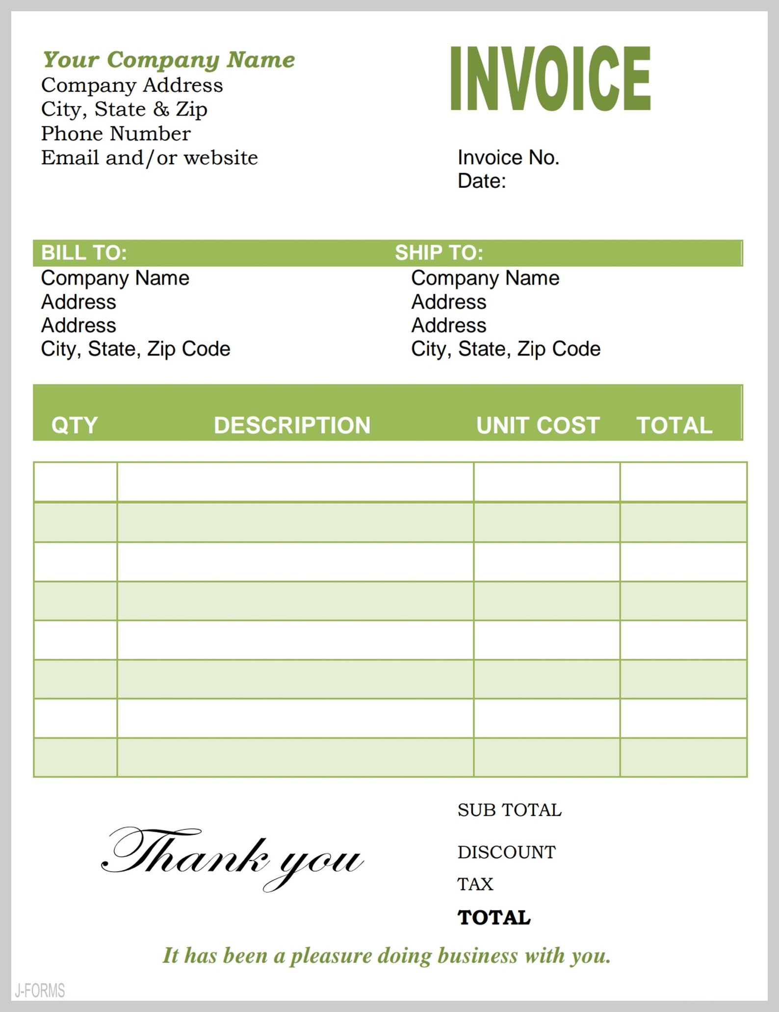 simple invoice template