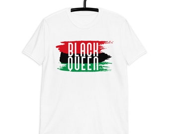 Black Queen Short-Sleeve Unisex T-Shirt | Melanin T-shirt | Black History T-shirt | Queen T-shirt