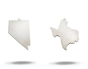 Sterling Silver State Charm