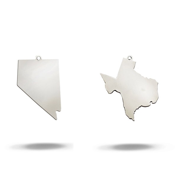 Sterling Silver State Charm