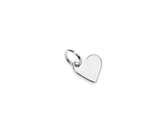 20 Petite Sterling Silver Heart Charms 100/% Guarantee