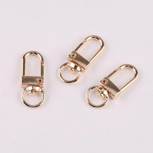 10 Rounded Square Clasps Rose Gold