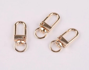 10 Rounded Square Clasps Rose Gold