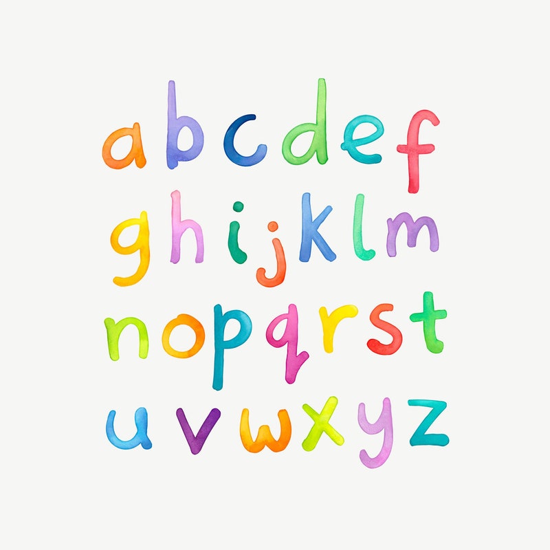 Alphabet Wall Decals Etsy