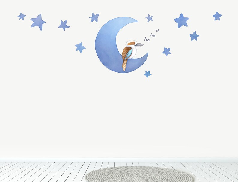 Kookaburra Wall Decal Australian Nursery Decor Watercolour Etsy