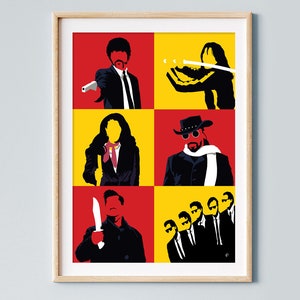 Tarantino movie tribute poster