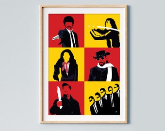 Tarantino Film Tribute Poster
