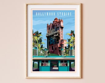 Walt Disney World Vintage Poster Prints, Travel Poster, Retro Style, Print, Wall decor