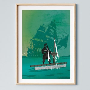 Cartaz de homenagem ao filme Piratas do Caribe
