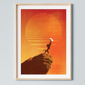 Póster tributo a la película El Rey León