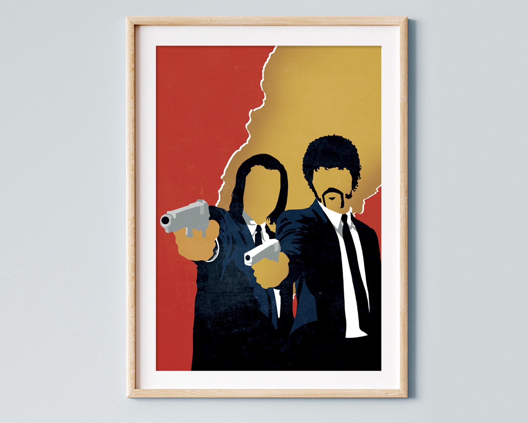 Pulp Fiction movie tribute poster