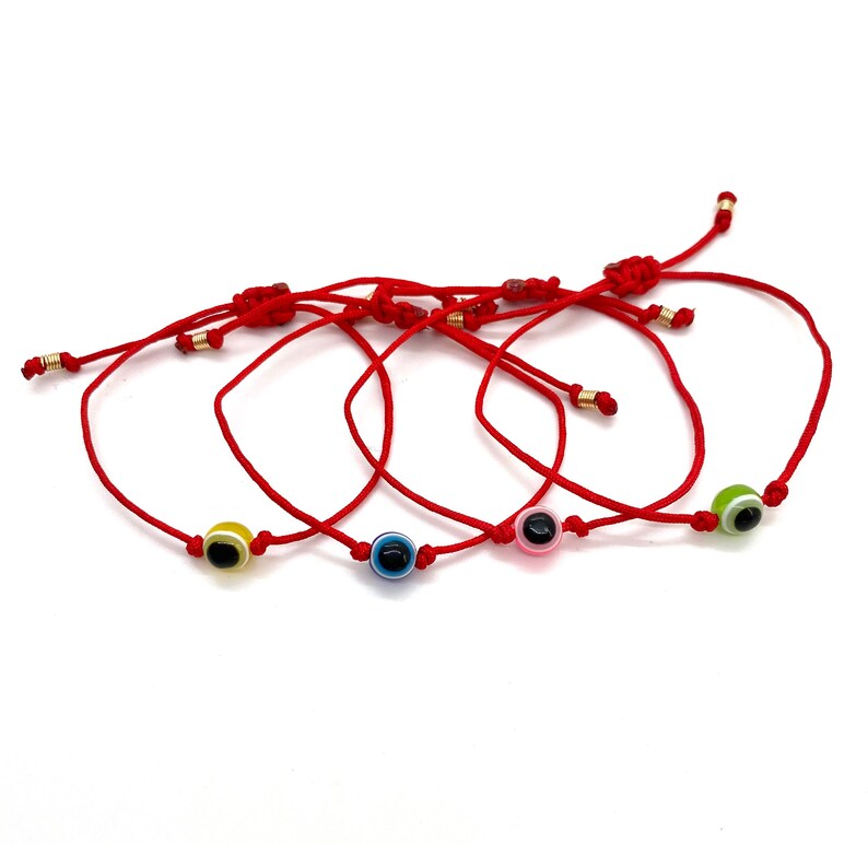 Evil Eye Bracelet Red String Bracelet Protection Bracelet Etsy