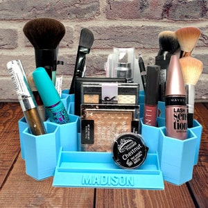 Personalized Makeup Organizer, Brush holder, Makeup Box, Brush Stand, Brush Storage