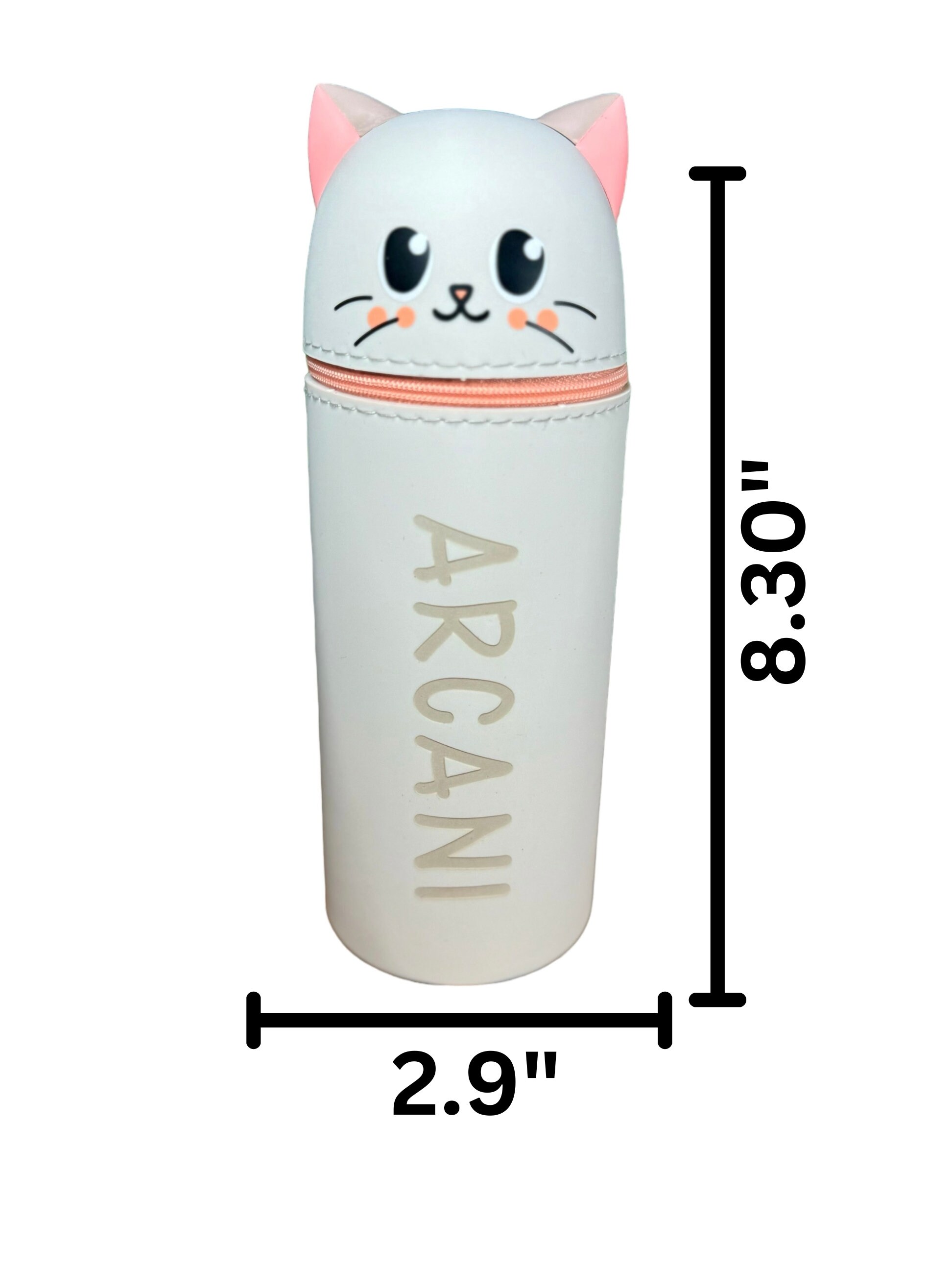 Personalized Pencil Pouch, Personalized Dog Silicone Pencil Pouch, Cat Pencil Case, Back To School, Gift For kids, Pencil Holder