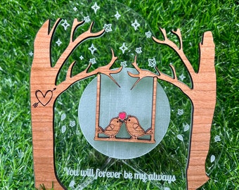 Romantische Geschenk Plakette Jahrestag Geschenk für Sie oder Ihn personalisierte Andenken