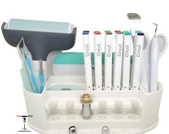 Cricut Tool and Blade Organizer 3D Printed Holder for Blades & Tools  Craft Room Storage Caddy