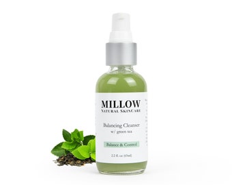 ph Balance Face Cleanser with Green Tea | Acne Treatment Face Wash For Acne Prone Skin | Vegan SkinCare | Eco Friendly