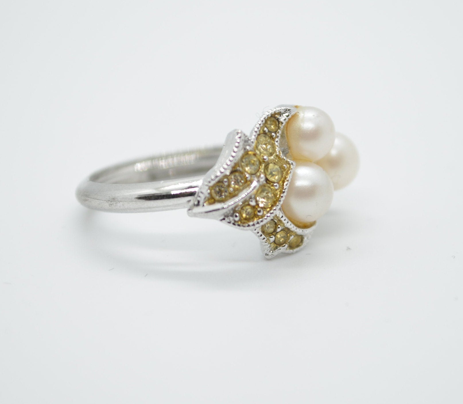 VINTAGE AVON RING, 1970's, Stamped Avon, " Evening Splendor" Ring ...