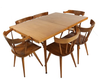 Paul Mccobb Planner group dining table and 6 chairs