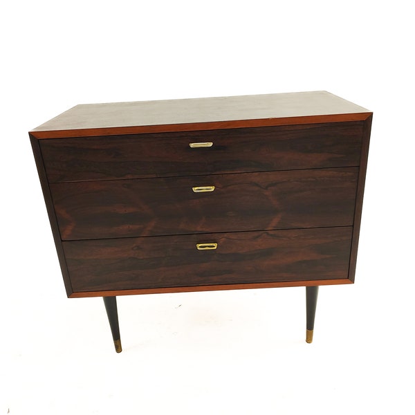 Three drawer rosewood chest by Jack Cartwright for Founders