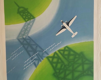 vintage 1930s Air France advertisement