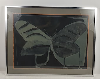 night butterfly lithograph by Fritz Scholder