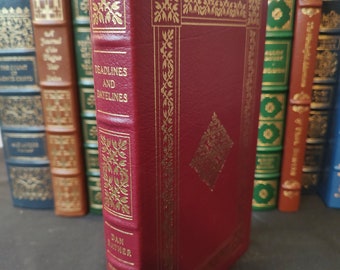 Easton Press Deadlines and Dateline signed first edition by Dan Rather