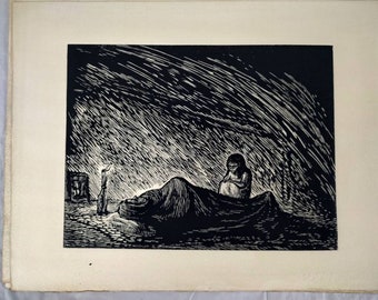 Leopoldo Mendez linocuts from Rio Escondido