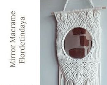 Mirror Macrame Bohème Flordetindaya Mirroir